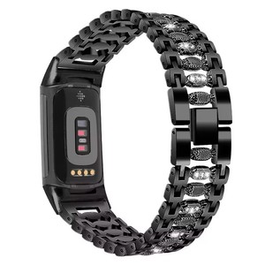 <span class=keywords><strong>Bracelet</strong></span> en métal ajustable avec design bonbon et boucle pour <span class=keywords><strong>Fitbit</strong></span> <span class=keywords><strong>Charge</strong></span> 5, <span class=keywords><strong>bracelet</strong></span> de montre pour <span class=keywords><strong>femme</strong></span> avec diamants étincelants - Product Image 2