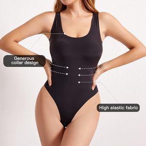 JOGOGO Customize Yoga Fitness Seamless Speed Sports Sleeveless Open-shoulder Body Shaper for Women Thong Bodysuit <strong>Shapewear</strong> - Product Image 4