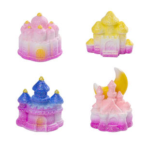 Graziose Miniature di Case delle Fiabe, Statuette <span class=keywords><strong>in</strong></span> Resina di Castelli da Sogno per Decorazioni Fai-da-Te, Torte e Scrivania - Product Image 5