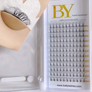 LOGOTIPO personalizado tallo corto prefabricado ventiladores de volumen <span class=keywords><strong>precio</strong></span> de fábrica <span class=keywords><strong>pestañas</strong></span> 3D 4D 5D 6D inferior <span class=keywords><strong>pestañas</strong></span> extensiones de cabello sintético - Product Image 1