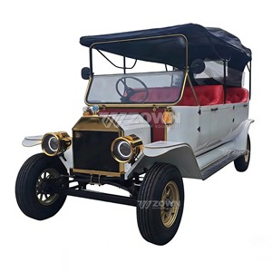 Voiture de tourisme électrique rétro haut de gamme, 6 places, certifiée CE, à batterie, chariot vintage pour complexe hôtelier et parc d'attractions - Product Image 5