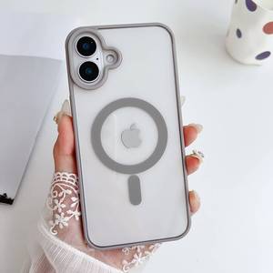 เคสโทรศัพท์มือถืออะคริลิคแม่เหล็กใสสำหรับ <span class=keywords><strong>iPhone</strong></span> 12 13 14 15 16 PRO <span class=keywords><strong>MAX</strong></span> - Product Image 5