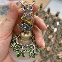 Botol Parfum Logam Owl 40ml Berpatent, Botol Kaca Kosong untuk Minyak Atsiri/Attar, Botol Isi Ulang, Dekorasi Rumah, Outlet Pabrik # 81150