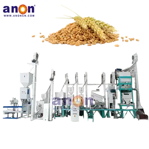 ANON 40-50 TPD calidad notable granjas multifuncionales mini máquina de molienda de arroz eliminar paja de arroz