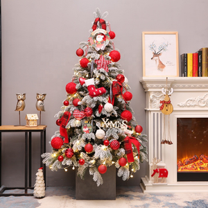 Gold Christmas Tree Decorations and Christmas Tree With Snow - Product Image 5