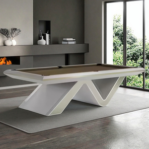 9 ft đa năng hoàn chỉnh bàn bi-a 8 bóng hồ bơi Snooker trò chơi rắn gỗ chân đá đệm vật liệu 9 ft Thiết kế bảng hồ bơi - Product Image 4