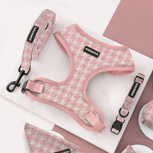 BOBO&<span class=keywords><strong>YOYO</strong></span> 2026 Nouveau Design Vente en Gros Luxe Écologique Polyester Boucle Logo Personnalisé Harnais et Laisse pour Chien Personnalisés - Product Image 4