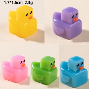 Mini figurine de canard en résine mignonne, miniatures, breloques, ornements, décoration intérieure, accessoires de jardin et de paysage, petite statue de canard - Product Image 6