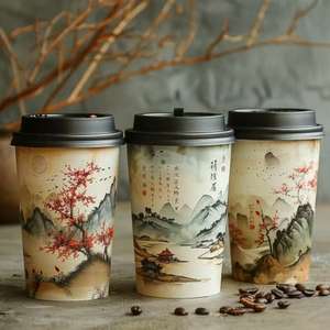 Vaso de Papel para Sopa Desechable Único para Diversas Ocasiones, Personalizado y de Grado Alimenticio - Product Image 1