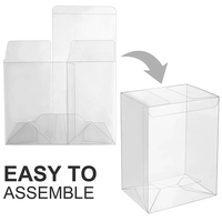 Boîte de protection transparente en plastique PET pour Funko Pop de 4 pouces, pliable, pour l'emballage de figurines en vinyle de collection