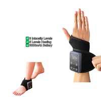 Enveloppe chauffante portable sans fil pour la cheville, 5 modes de chauffage, 3 niveaux de massage, masseur de cheville réglable pour soulager la douleur