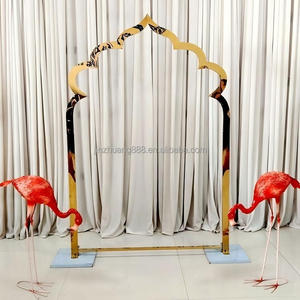 Arco de Metal para Bodas al por Mayor, Marco de Globos con Diseño Floral de Estilo Asiático y Europeo para Decoración de Escenarios de Ceremonias y Fiestas - Product Image 1