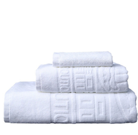 Serviette en coton pur jacquard gaufré imprimé, absorbante et épaisse, pour salon de beauté, hôtel, chambre d'hôtel et salle de bain