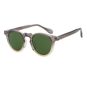 Wholesale Of High End Women's Retro Oval Sunglasses By Manufacturer Men's Rivet Glasses UV400