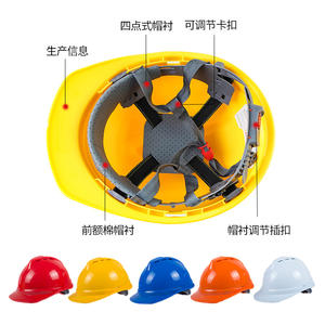 Casco de Seguridad Norris en Forma de V, Transpirable, Protección para la Cabeza en Obras de Construcción, Anti-Impactos - Product Image 2
