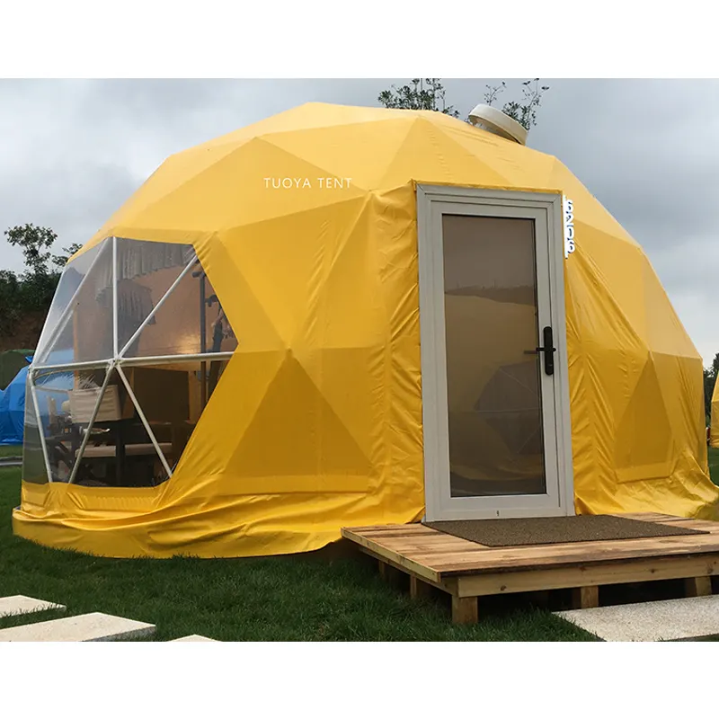 2019 Thiết Kế Mới Khách Sạn Ngoài Trời Tent Resort 6M Geodesic Carpa Domo De Vente