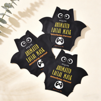 Sachets Mylar découpés sur mesure en forme d'animal avec logo personnalisé et encoche de déchirement pour masques faciaux laminés – Emballage cosmétique