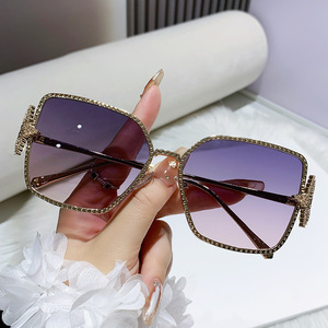 Lunettes de soleil sans monture <span class=keywords><strong>Cartier</strong></span> pour femme, branches à rivets métalliques, protection UV400, légères, idéales pour les sorties, le cyclisme, la conduite, les fêtes et la scène - Product Image 1