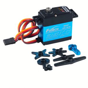 Moteur numérique Feetech FT6335M-4 7.4V 35kg PWM 360 degrés étanche à couple élevé avec engrenages métalliques et plastiques pour RC 1/8ème 52RPM - Product Image 1