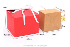 中国新年盒婚礼喜欢装饰印度花式纸糖果礼品包装盒棕色牛皮糖果巧克力盒 - Product Image 3