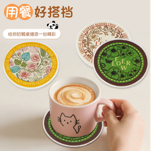 Sous-verres en coton de pulpe de bois, petites et grandes tailles, pour tasses et casseroles, absorbants, biodégradables, pour la cuisine - Product Image 2