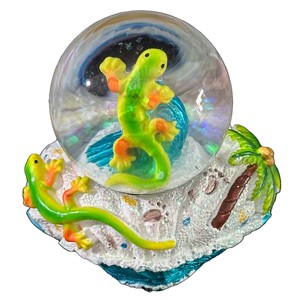 Fabbrica Design personalizzato simpatico globo di acqua animale spiaggia Souvenir turistico in resina lucertola tartaruga marina Florida globo di neve - Product Image 6