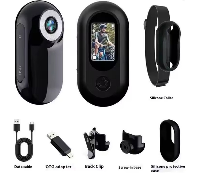 HD 1080P Mini Camcorder Thumbcam with Screen DV Sports Camera Portable Pocket Pet Recorder Motorcycle Bike Video Recorder Gift