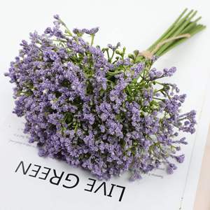Vente flash - Décoration de mariage - Fleurs artificielles colorées au toucher réel - Gypsophile - Product Image 5