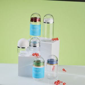 Nuevo Envase de Plástico PS en Forma de Bala de 35ml, 75ml y 105ml con Tapa Sellada para Suplementos y Alimentos - Product Image 1