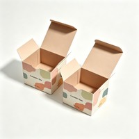 Boîte d'emballage en carton avec logo personnalisé, boîte pliante pour produits de soin de la peau, petite boîte en papier, boîte en papier kraft, boîte cadeau pour rouge à lèvres, crème pour le visage