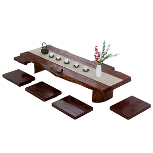 Solid Wood Tea <strong>Table</strong> and Chair Combination Living Room Tatami Balcony <strong>Low</strong> <strong>Table</strong> Platform Kang <strong>Table</strong> Japanese Style Bay Window - Product Image 5