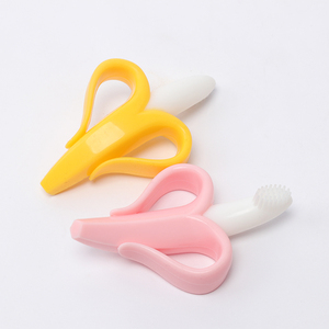 Cabeza redondeada diseño precioso plátano <span class=keywords><strong>forma</strong></span> <span class=keywords><strong>mordedor</strong></span> bebé <span class=keywords><strong>de</strong></span> silicona para la venta - Product Image 6