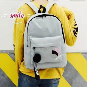 Mochila Ligera y Transpirable de Lona para <span class=keywords><strong>Mujer</strong></span>, con Cierre de Cremallera, Estilo Coreano, para Estudiantes, Viajes, Deportes al Aire Libre y Uso Casual - Product Image 1