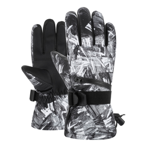 Gants de sport d'hiver DFG1124 en polaire thermique 360 degrés, manches longues, couleurs tendance avec paume en cuir PU - Product Image 5