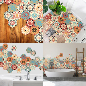 Autoadhesivo Mural moderno Venta al por mayor PVC Hexágono <span class=keywords><strong>3D</strong></span> Panel de pared Peel And Stick Papeles de pared y pegatinas de piso - Product Image 6