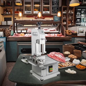 เครื่องหั่นเนื้อไฟฟ้าเชิงพาณิชย์ Chuang <span class=keywords><strong>ShiDa</strong></span> ขนาด 10 นิ้ว กึ่งอัตโนมัติ 220V ใบมีดเหล็กกล้าคาร์บอน ชุบโครเมียม ปรับความหนาได้ - Product Image 4