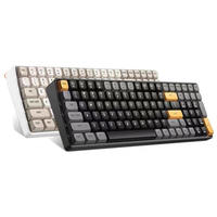 Keyboard Gaming Mekanik Hot Ancreu A100 Wired RGB 100 Tombol Hot Swap 2.4G Wireless
