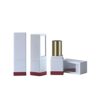 Conteneur vide pour rouge à lèvres et miroir, récipient de maquillage, forme carrée, 5-6g, 10 pièces