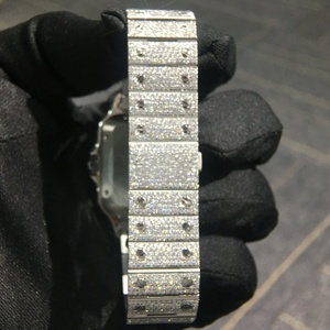 Luxury Jewelry Watch Wholesale Supplier Mens Fully Encrusted Watches Moissanite Can Pass Purity Tester High <b>End</b> Watches - Product Image 2