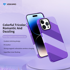 Funda de teléfono móvil de tres colores con forro de microfibra real y PU de lujo de nuevo diseño para <span class=keywords><strong>Iphone</strong></span> <span class=keywords><strong>12</strong></span> 13 14 15 <span class=keywords><strong>Pro</strong></span> <span class=keywords><strong>Max</strong></span> - Product Image 3