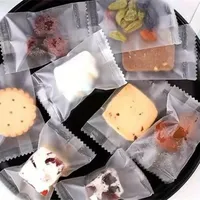 Sachet d'Emballage Scellé au Milieu Mat Translucide Givré Épaissi à Dos Scellé pour Aliments Cuisinés Fruits Secs Thé de Fleurs Biscuits Sucre