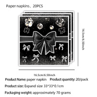Ensemble de fournitures de fête jetables arc étincelant noir bannière de décoration de carnaval d'anniversaire moderne pour Thanksgiving Saint Valentin
