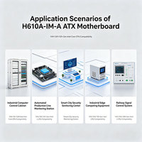 Motherboard Industri ATX H610A-IM-A LGA1700 Intel Generasi ke-12/13/14 DDR4 Triple Display PCIe5.0 IPC Mainboard