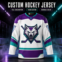 Jersey de Hockey sobre Hielo Personalizado de Alto Rendimiento, Impresión Sublimada HD, Absorbe la Humedad, Ropa de Hockey Duradera para Equipos, Diseño Personalizado Disponible