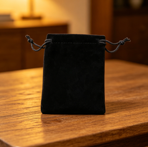 Sac à bijoux en velours noir, fourre-tout en flanelle douce avec cordon de serrage pour emballage cadeau de bijoux, vente en gros, directement de l'usine - Product Image 4