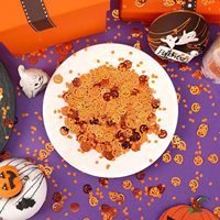 Confettis Citrouille d'Halloween pour Décoration de Table, Confettis Citrouille Orange à Saupoudrer, Décoration de Fête d'Halloween pour l'Automne
