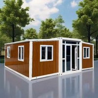 Maroc Villa préfabriquée en acier 20-40FT Maison modulaire en conteneur Petite maison idéale pour l'arrière-cour côtière ou l'utilisation d'un centre de villégiature Conception extensible