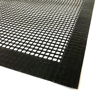 Tapis de cuisson croustillants en maille ouverte en PTFE, doublures rapides pour four, feuilles de déshydrateur, mailles perforées antiadhésives pour grille-pain