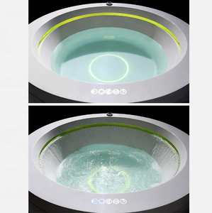 Ronda 2 Spa Whirlpool Spa Bañeras <span class=keywords><strong>Yacuzzi</strong></span> 360 Grados Cascada Completa PVC Wave Piscina Jacuzzier Bañera Sexy Ducha Chica - Product Image 2