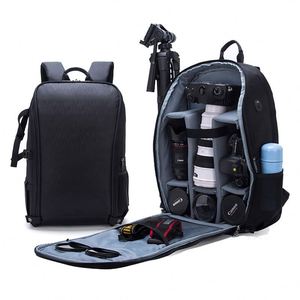 Mochila Profesional para Cámara DSLR con Cubierta Impermeable para Lluvia, Compartimento para Portátil, Estuche para Fotografía, Color Negro TB-S - Product Image 1